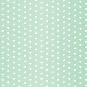 Spring Green Heart Shape Pattern